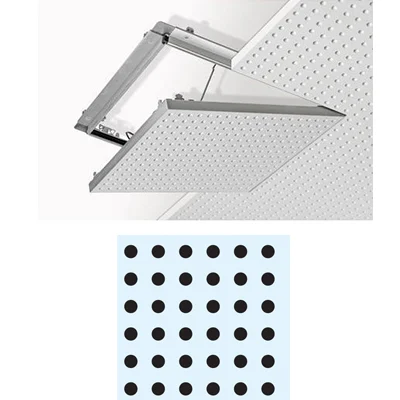 Knauf - Trapă de vizitare universală Knauf BASIS cu placă din gips-carton CLEANEO® AKUSTIK R 1x12,5mm - Imagine-trapa-de-vizitare-universala-knauf-basis-placa-cleaneo-akustik-8-18r