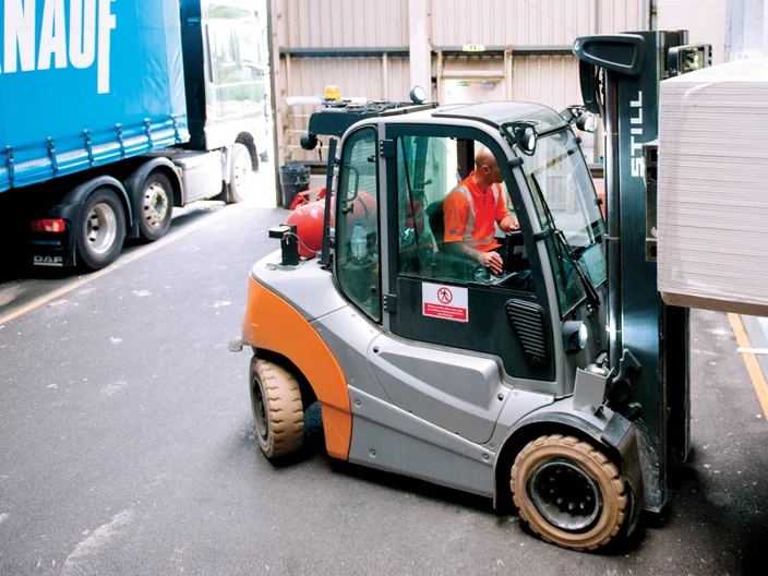 Forklift Loading Lorry