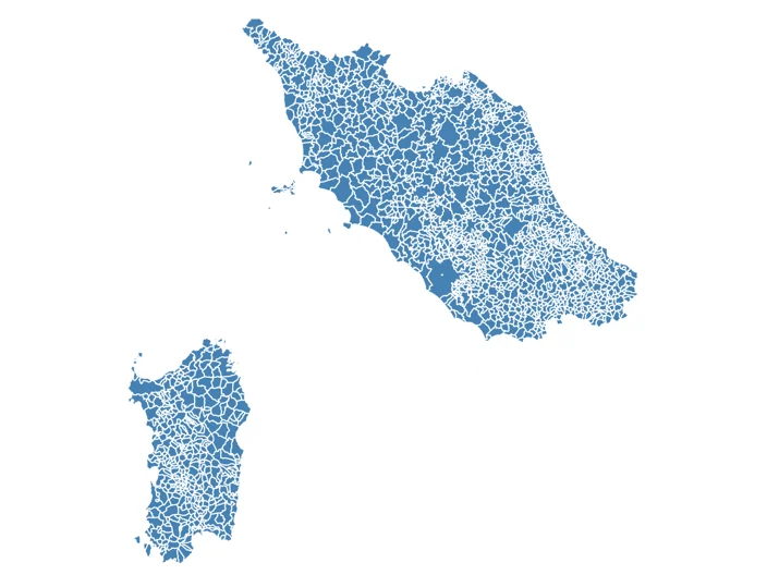 Mappa Centro Italia