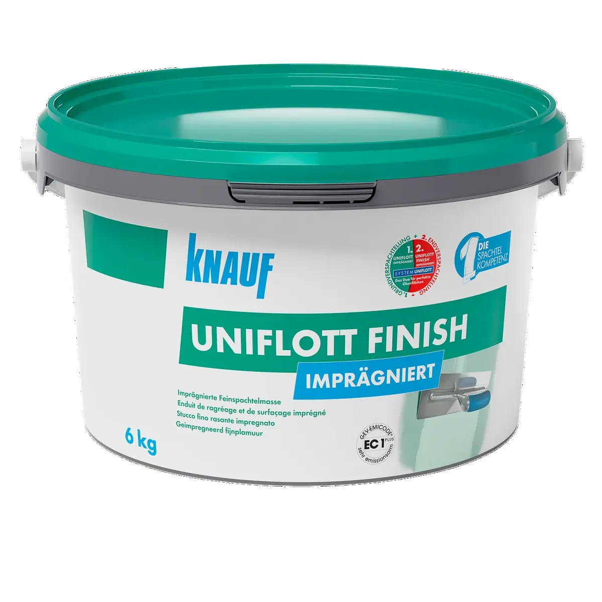 Knauf - Uniflott Finish imprägniert - 4006379138777_Uniflott-Finish-Impraegniert_front_6kg