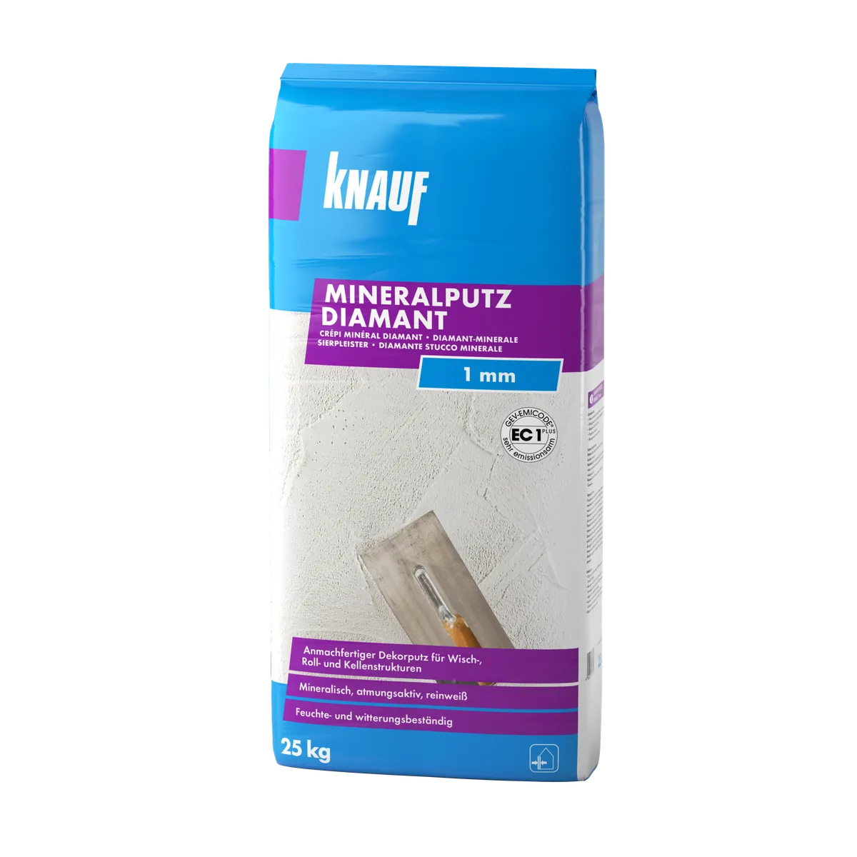 Knauf - 4006379035304_Mineralputz-diamant-1mm_front_25kg