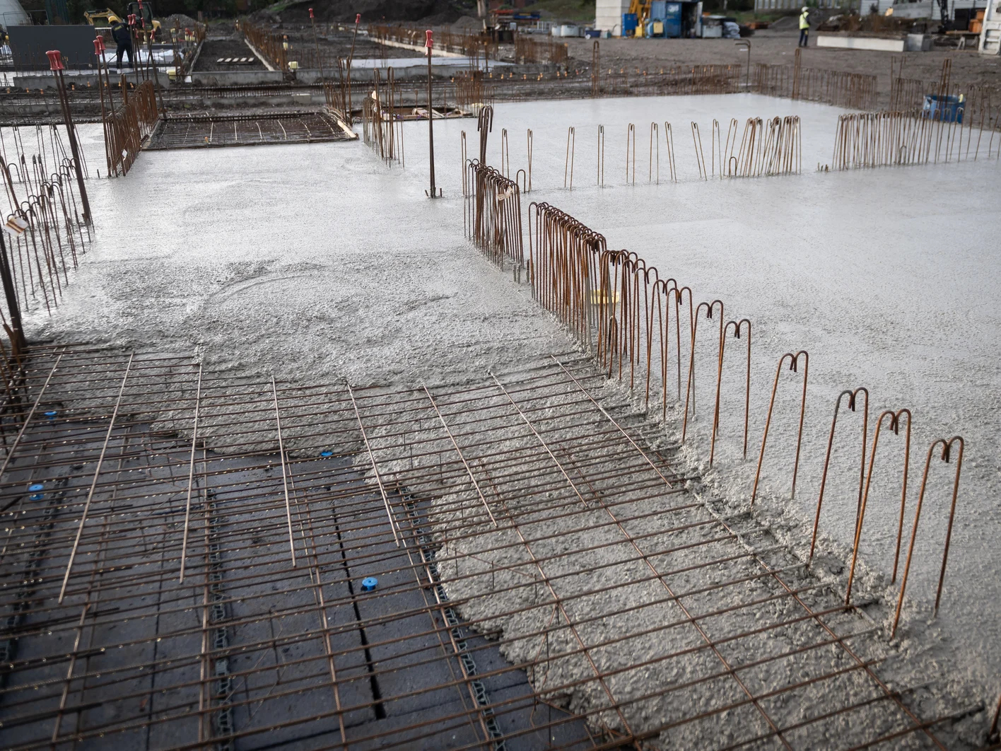 Chantier Collège François Villon à Mulhouse Isolant Knauf XTherm dalle portée RC30 