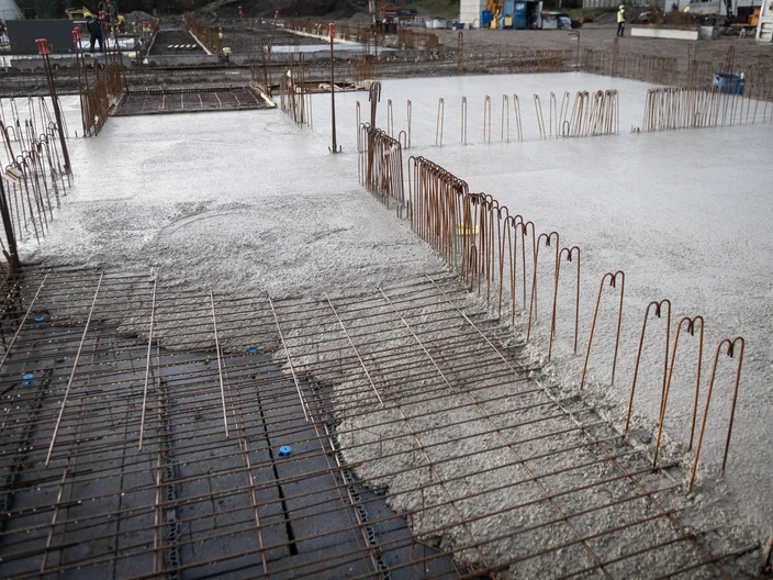 Chantier Collège François Villon à Mulhouse Isolant Knauf XTherm dalle portée RC30 
