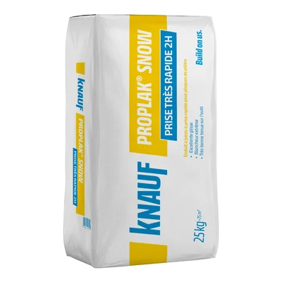Knauf - Knauf Proplak Snow 2h - Enduit Knauf Proplak Snow 2h