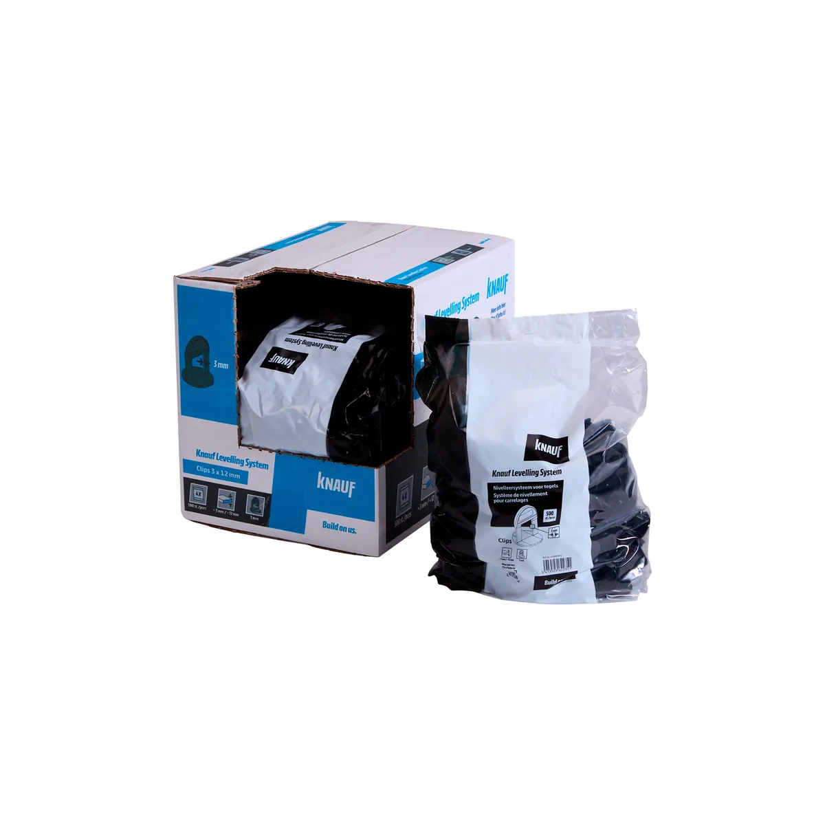 Knauf - Clips KLS 3 mm x 12 mm - Clips KLS 3 mm x 12 mm_500 pces_PACK-PROD_C1C0