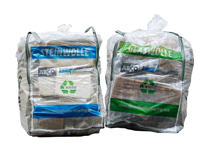 Resulation Steinwolle und Glaswolle Sack