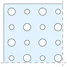Knauf - Cleaneo UFF 8/12/50 R 12,5 - Přesazené kulaté děrování 8-12-50 R