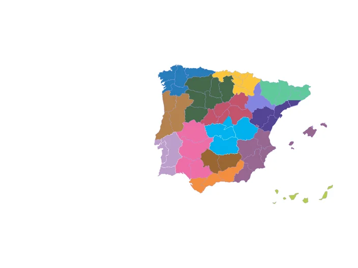 Mapa delegados comerciales