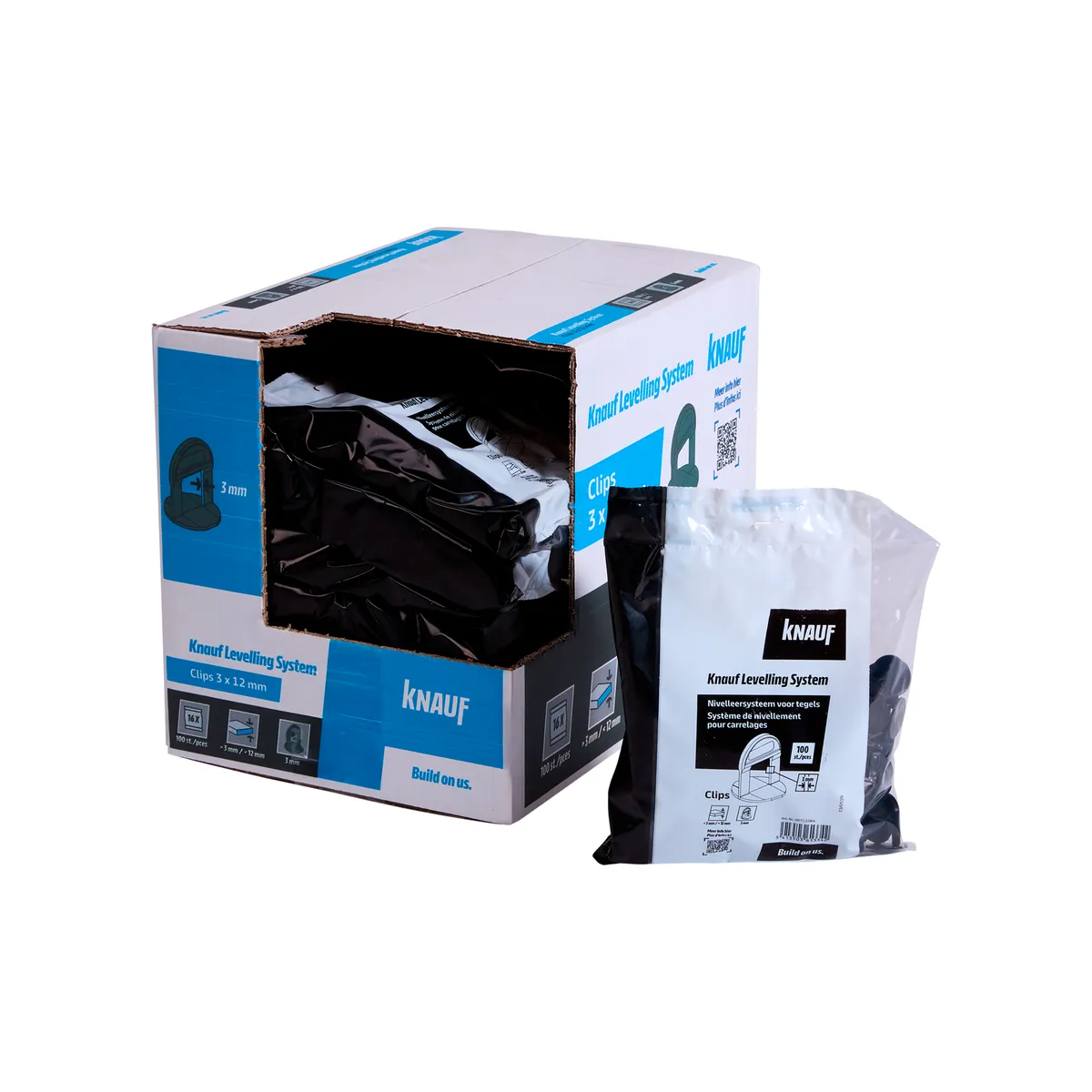 Knauf - Clips KLS 3 mm x 12 mm - Clips KLS 3 mm x 12 mm_100 pces_PACK-PROD_C1C0