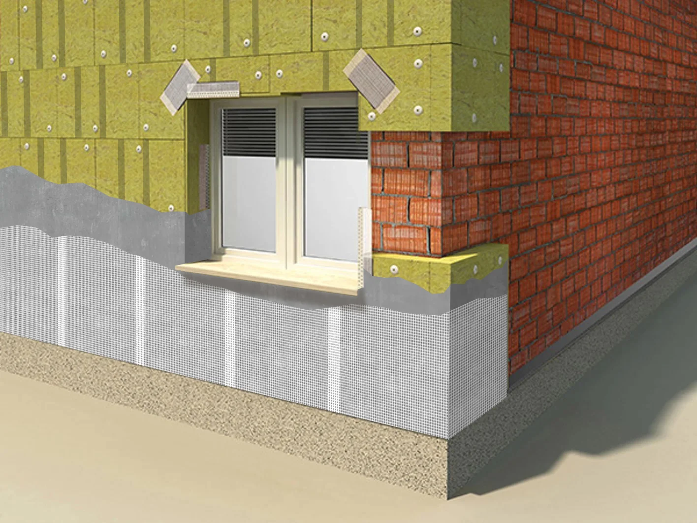 8 steps guide for mineral wool facade