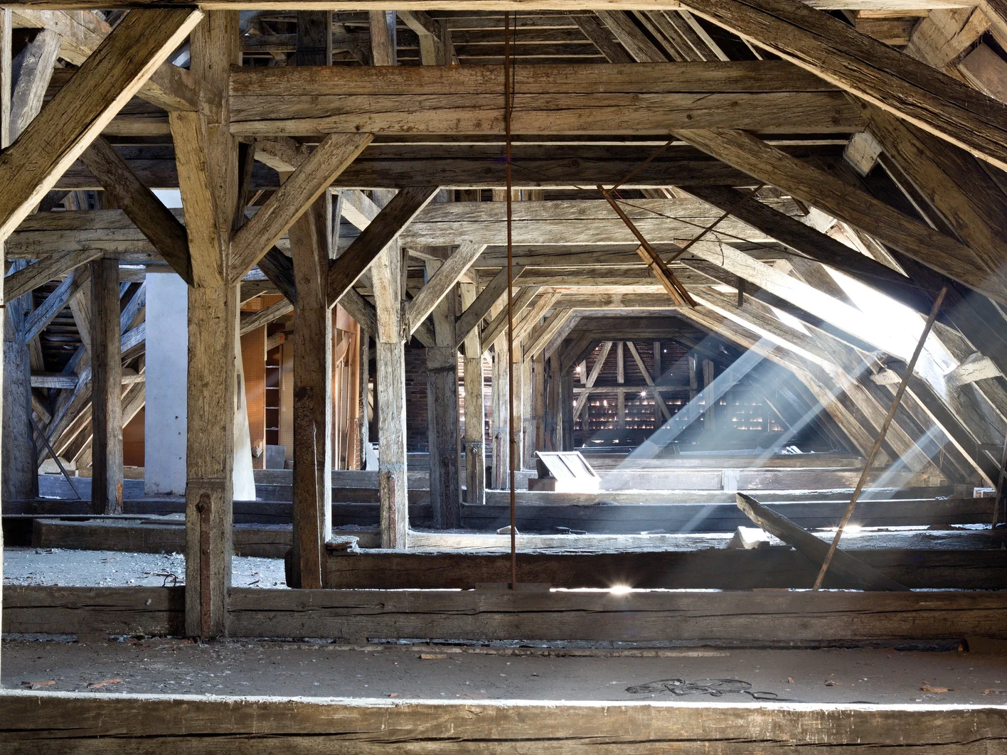 old attic of a house, hidden secrets