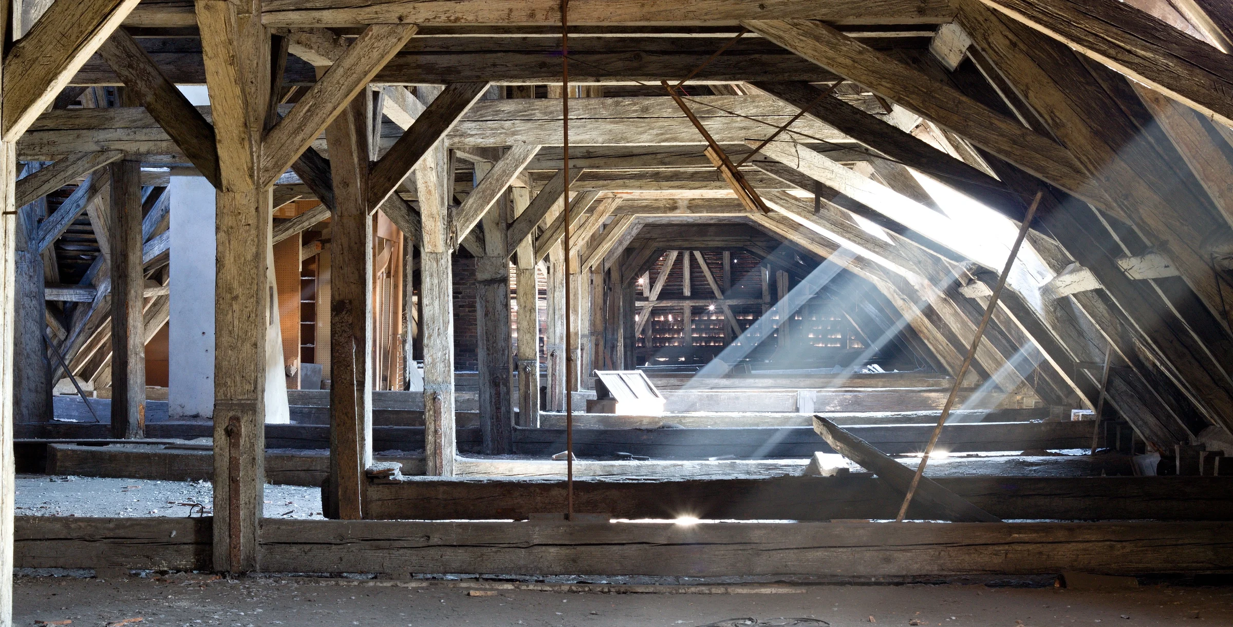 old attic of a house, hidden secrets