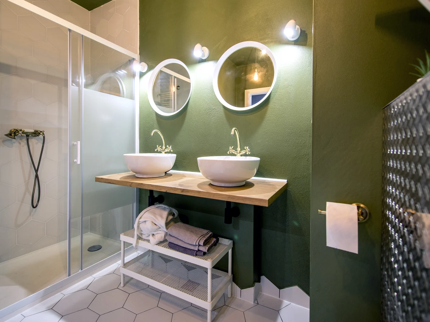 Loft bathroom interior