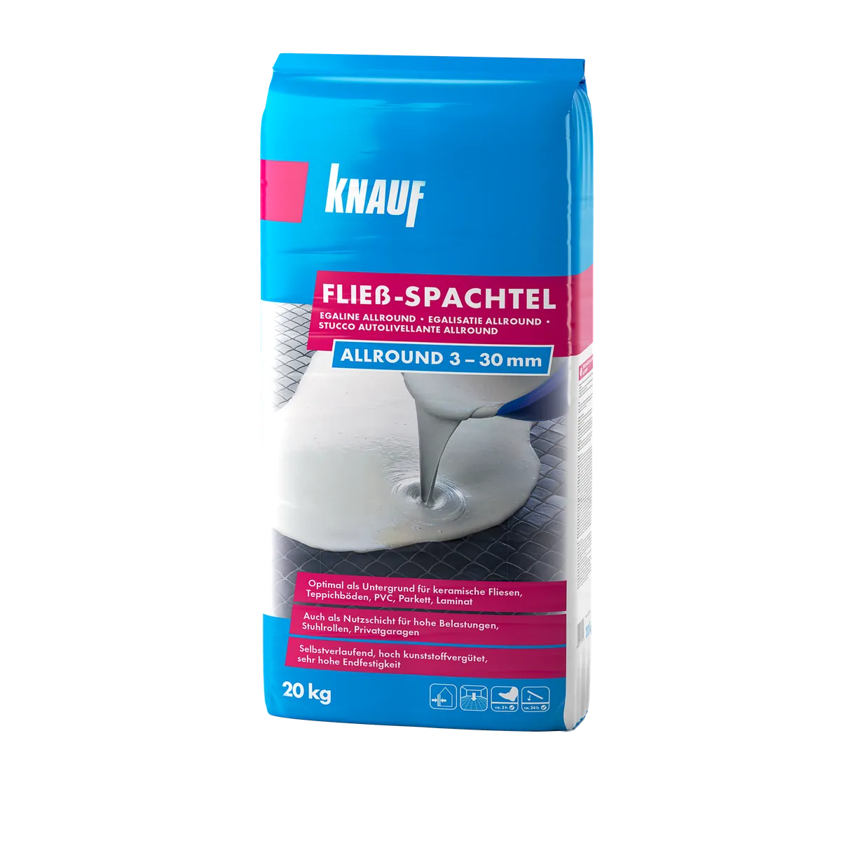 Knauf - 4006379075959_Fliessspachtel-Allround_front_20kg