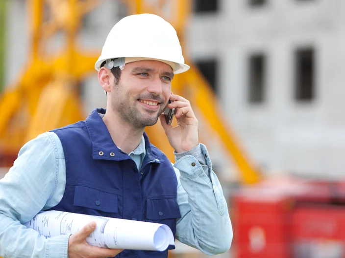 Worker on a construction site