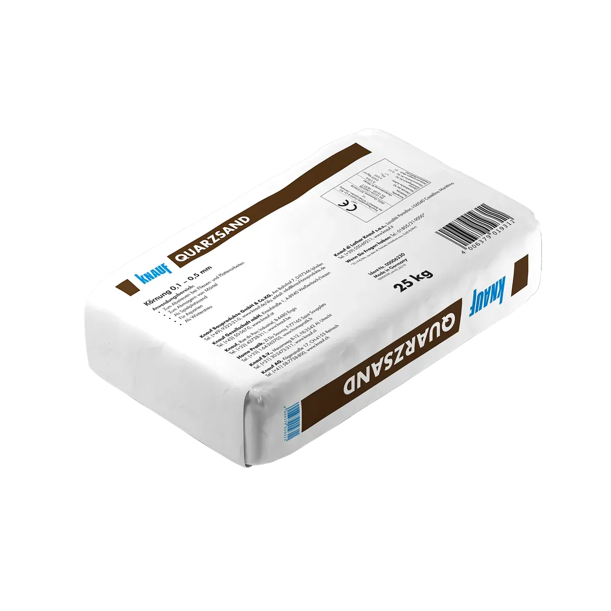 Knauf - Quarzsand - 4006379019311_Quarzsand_back_25kg