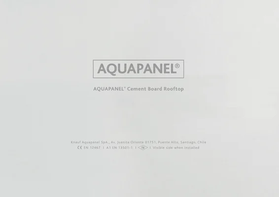 Knauf - AQUAPANEL®  ROOFTOP - Foto placa Aquapanel Rooftop