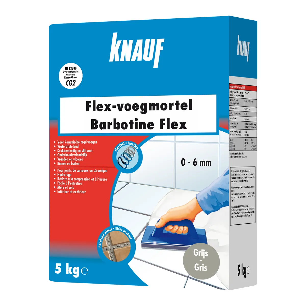 Knauf - Barbotine Flex - Barbotine Flex gris 5kg_PACK-PROD_C1R1